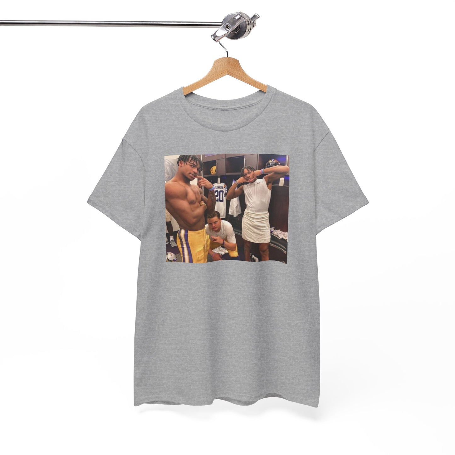 Chase, Jefferson & Burrow Graphic Tee Shirt - NFL Football LSU Trio T-Shirt Fan Apparel