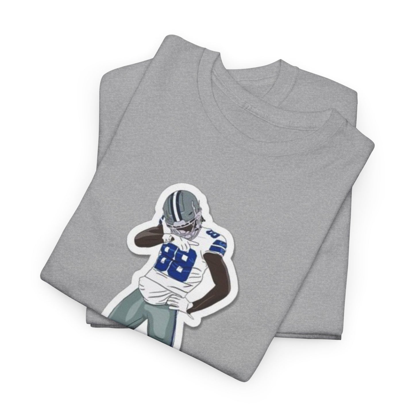 Ceedee Lamb Cartoon Graphic Tee Shirt - NFL Football T-Shirt Fan Apparel