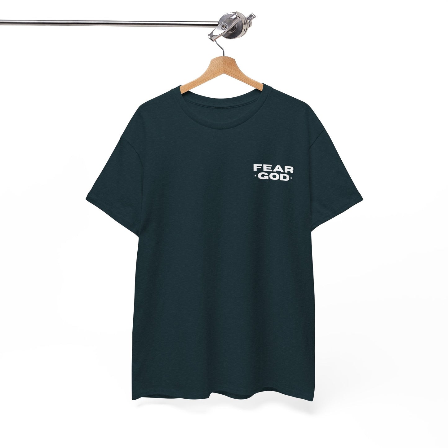 Fear God Tshirt - Christian Apparel with Psalms 128:1 Bible Verse - Inspirational Religious Shirt & Gift Idea for Men And Women