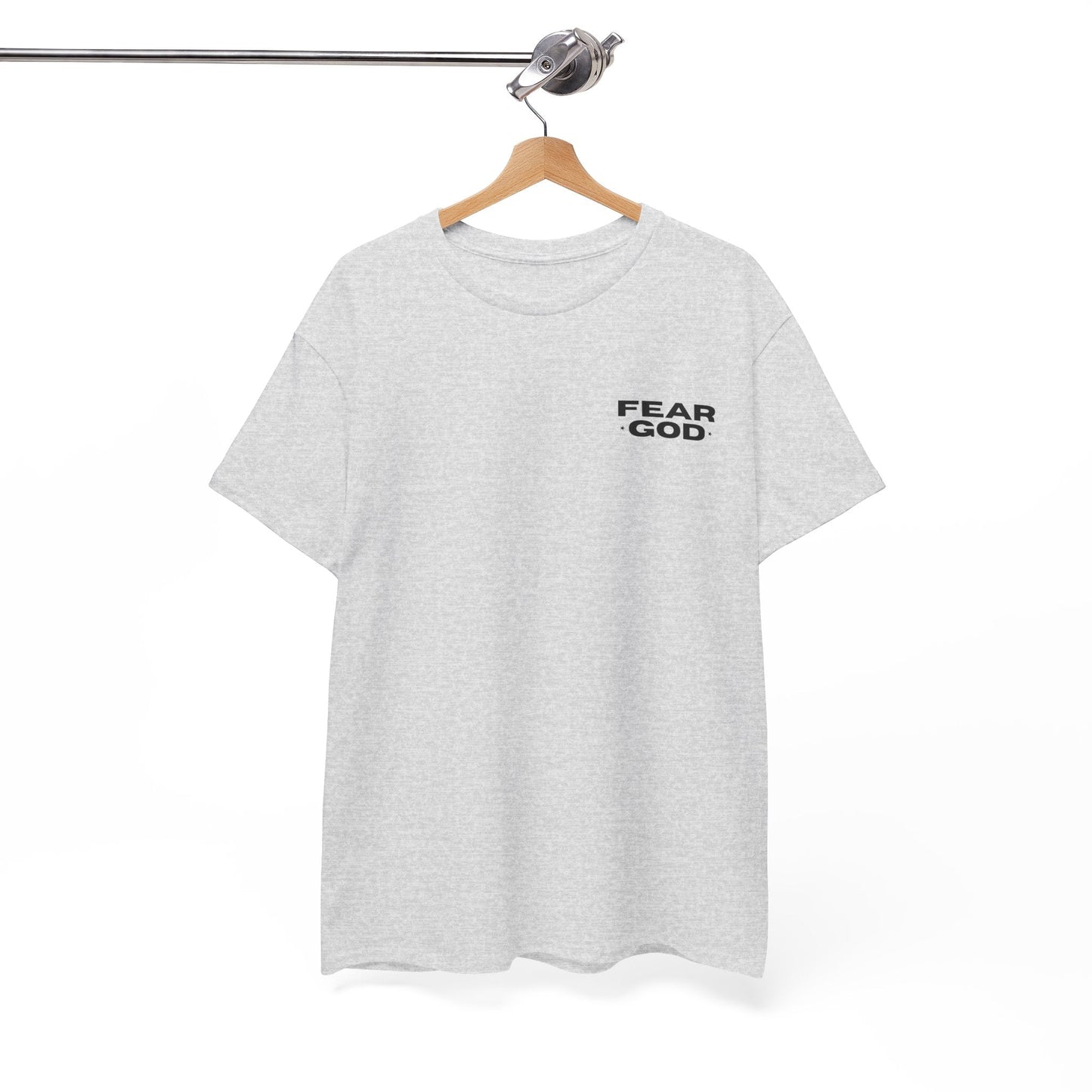 Fear God Tshirt - Christian Apparel with Psalms 128:1 Bible Verse - Inspirational Religious Shirt & Gift Idea for Men And Women