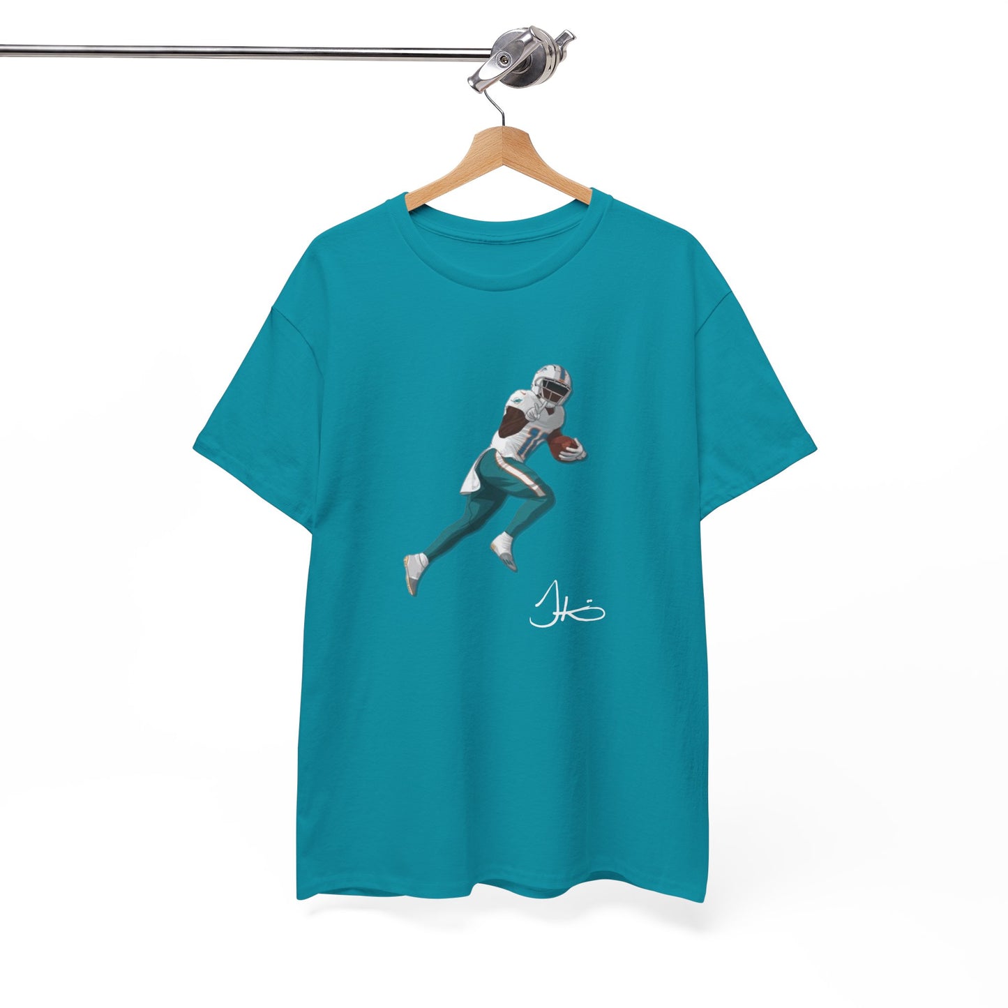 Tyreek Hill Cartoon Graphic Tee Shirt - NFL Football T-Shirt Fan Apparel