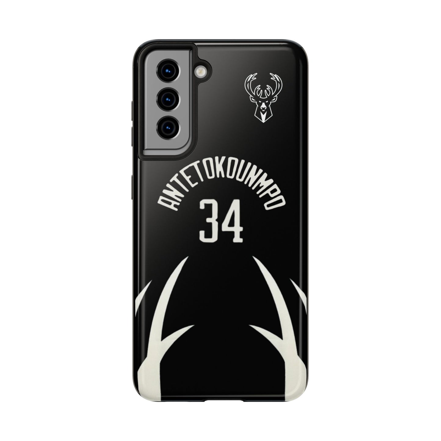Giannis Antetokounmpo Milwaukee Bucks – Basketball iPhone and Samsung Case Black