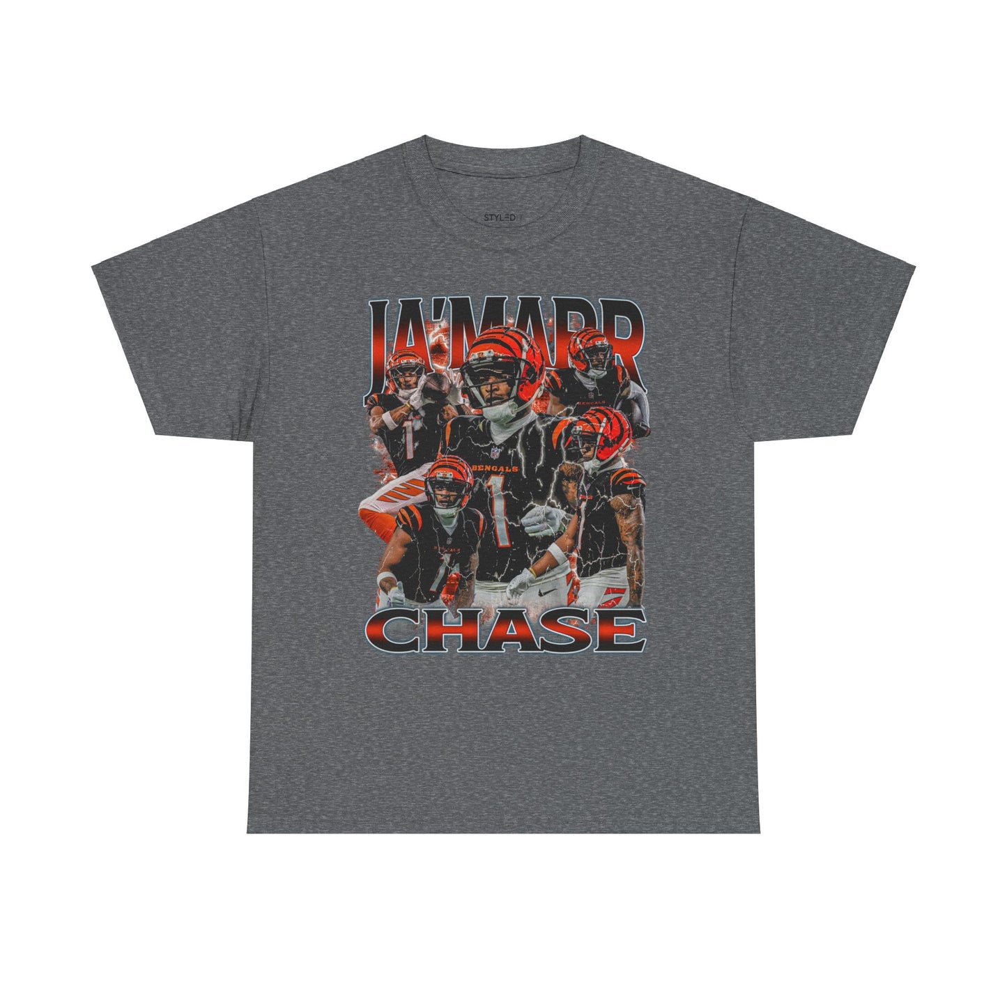 Vintage 90s Graphic Style Ja'Marr Chase T-Shirt - Retro Oversized Sport Tee, Ja'Marr Chase Shirt, Cincinnati Bengals Shirt, Classic American Football Fan Bootleg Gift