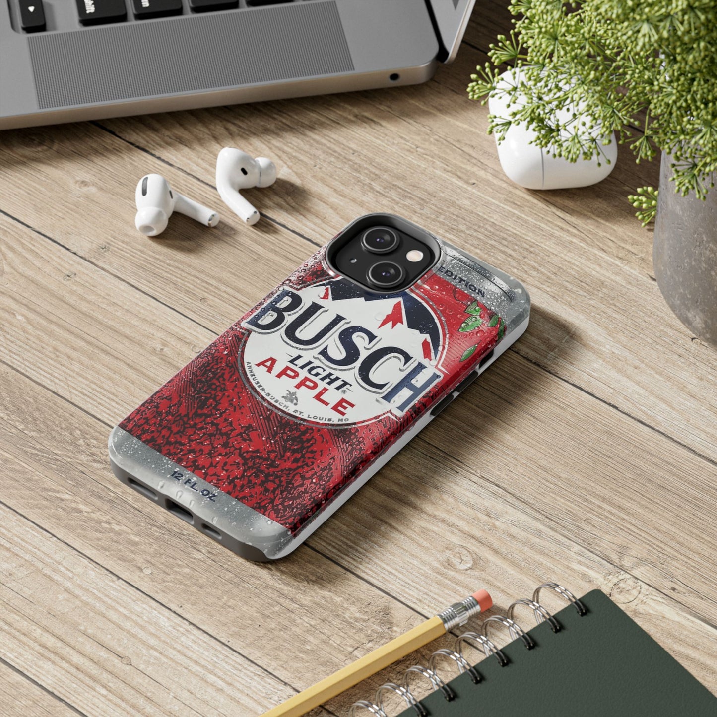 Busch Light Apple Bapple Vibes Phone Case – Funny Apple-Inspired Design, Slim Protective Cover for iPhone & Samsung, Crisp Limited Edition Aesthetic