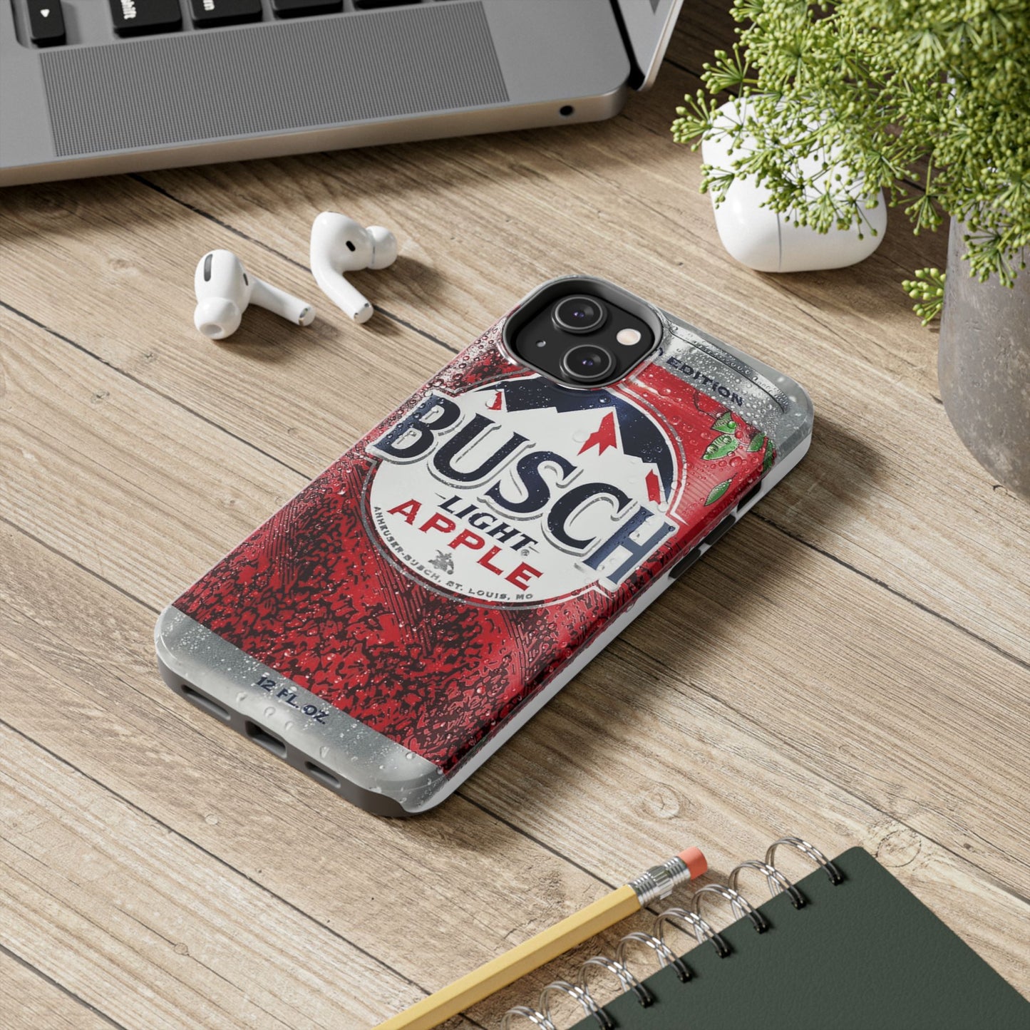 Busch Light Apple Bapple Vibes Phone Case – Funny Apple-Inspired Design, Slim Protective Cover for iPhone & Samsung, Crisp Limited Edition Aesthetic