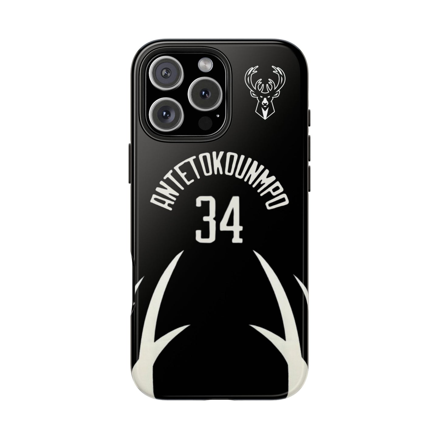 Giannis Antetokounmpo Milwaukee Bucks – Basketball iPhone and Samsung Case Black