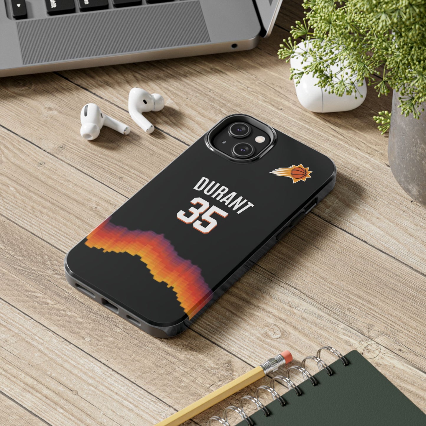 Kevin Durant, Phoenix Suns – Slim Reaper Basketball iPhone and Samsung Case Black