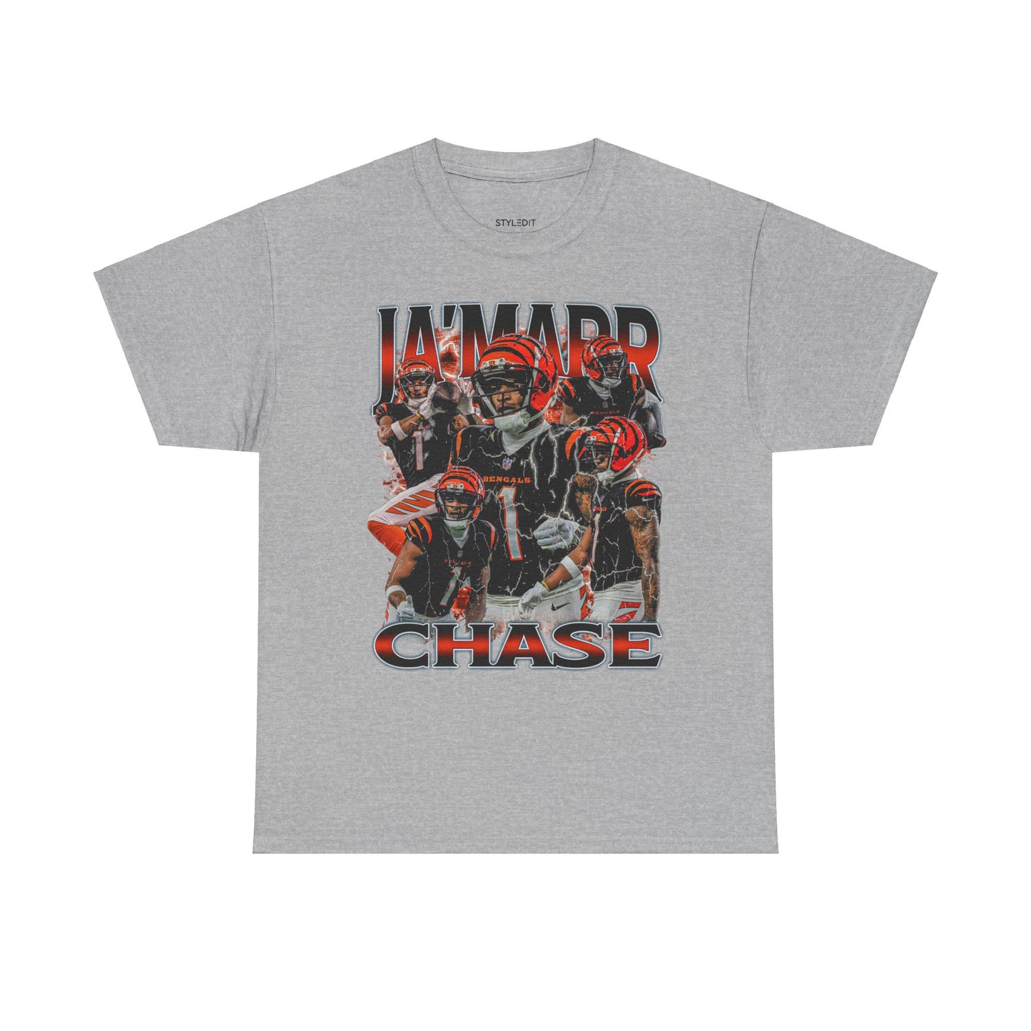 Vintage 90s Graphic Style Ja'Marr Chase T-Shirt - Retro Oversized Sport Tee, Ja'Marr Chase Shirt, Cincinnati Bengals Shirt, Classic American Football Fan Bootleg Gift