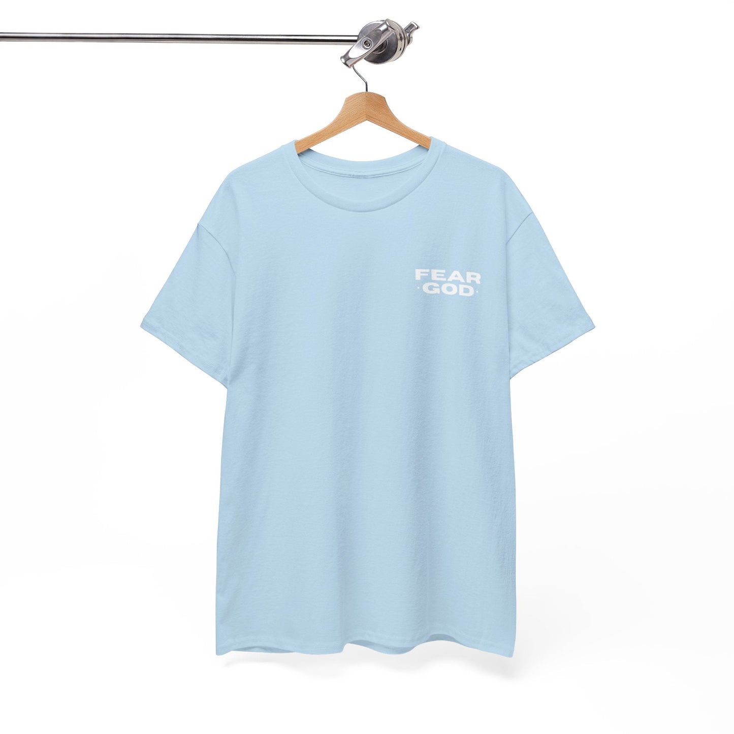 Fear God Tshirt - Christian Apparel with Psalms 128:1 Bible Verse - Inspirational Religious Shirt & Gift Idea for Men And Women