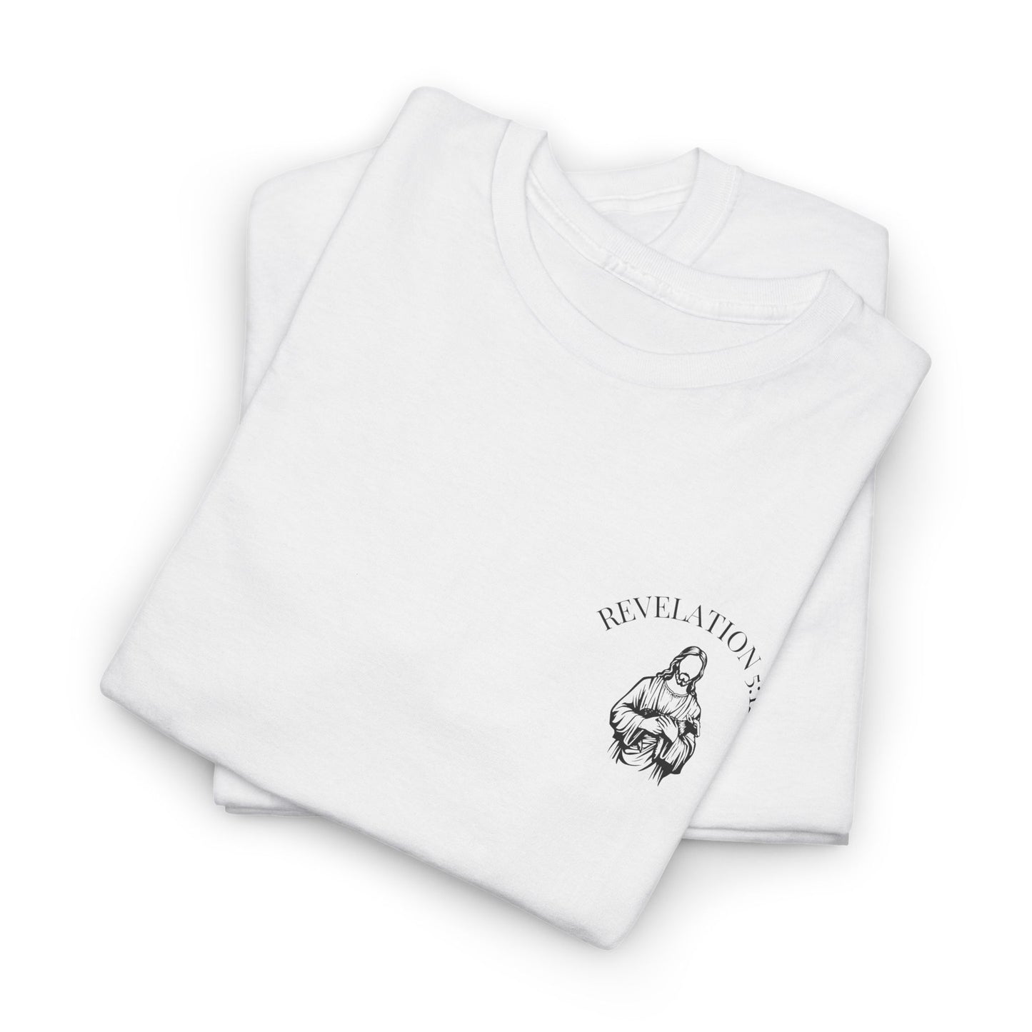Revelation 5 12 Bible Verse Unisex Faith T-Shirt - Worthy is the Lamb Christian Apparel