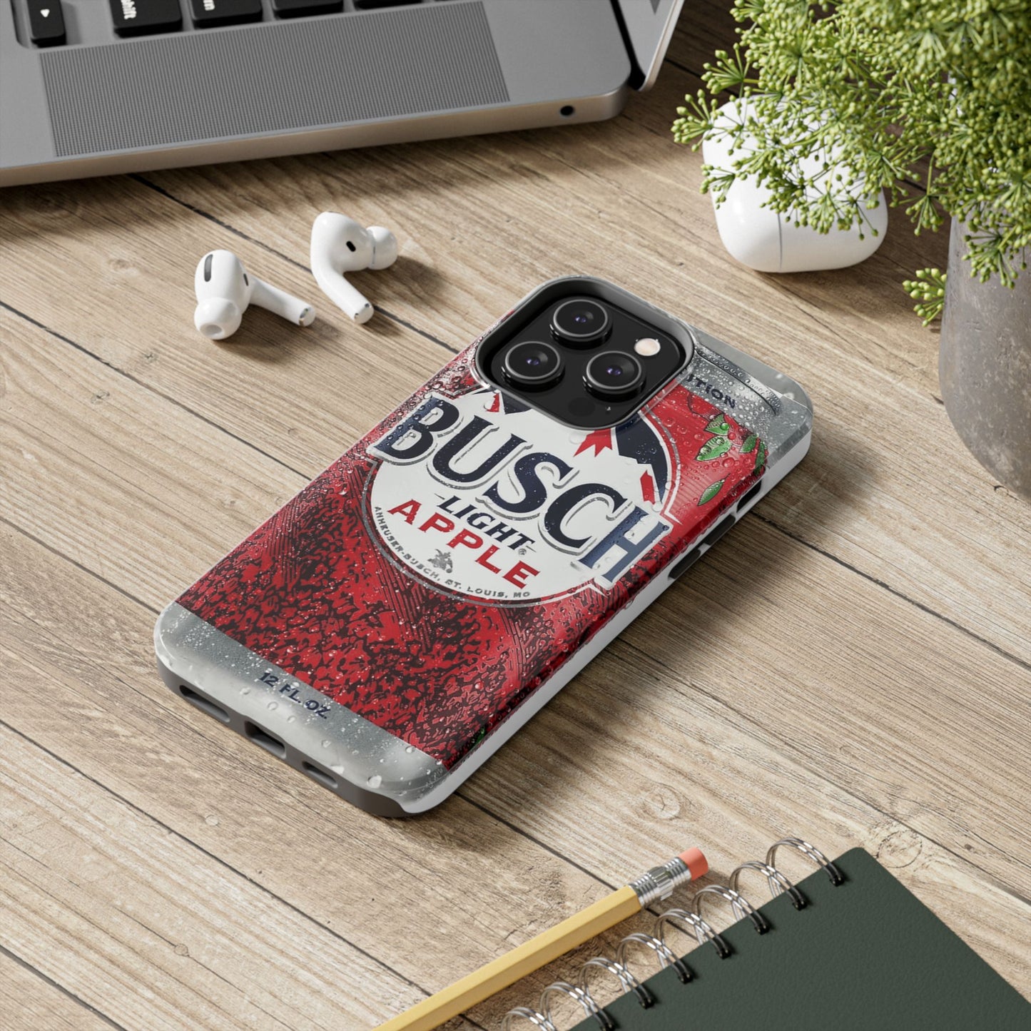Busch Light Apple Bapple Vibes Phone Case – Funny Apple-Inspired Design, Slim Protective Cover for iPhone & Samsung, Crisp Limited Edition Aesthetic