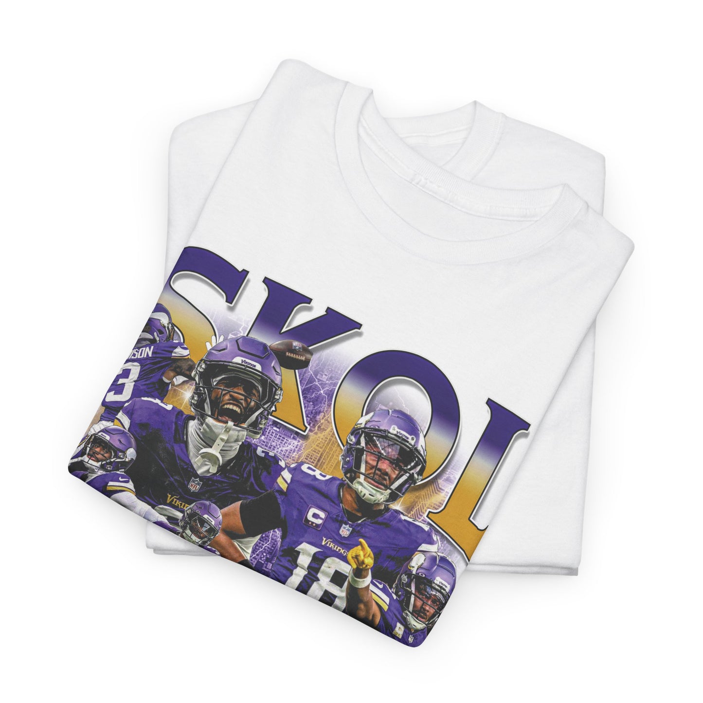 Vintage 90s Graphic Style Justin Jefferson and Jordan Addison T-Shirt - Retro Oversized Sport Tee, Justin Jefferson Shirt, Jordan Addison shirt, Minnesota Vikings Shirt Gift