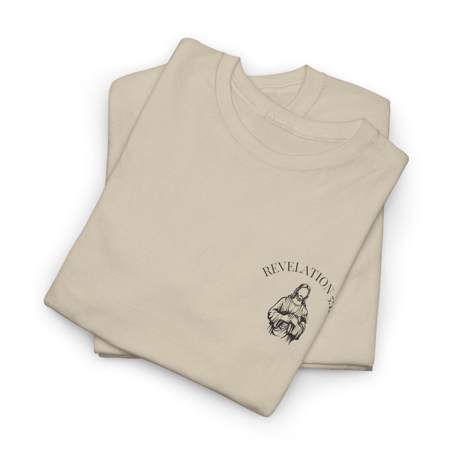 Revelation 5 12 Bible Verse Unisex Faith T-Shirt - Worthy is the Lamb Christian Apparel