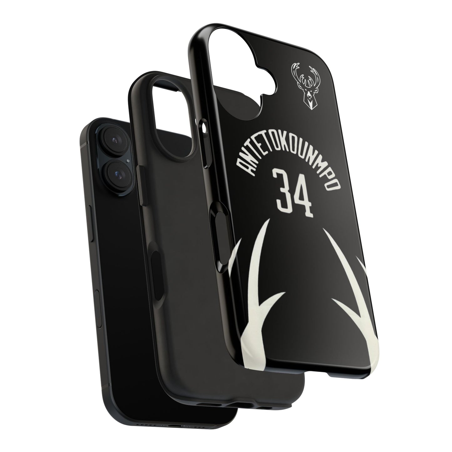 Giannis Antetokounmpo Milwaukee Bucks – Basketball iPhone and Samsung Case Black