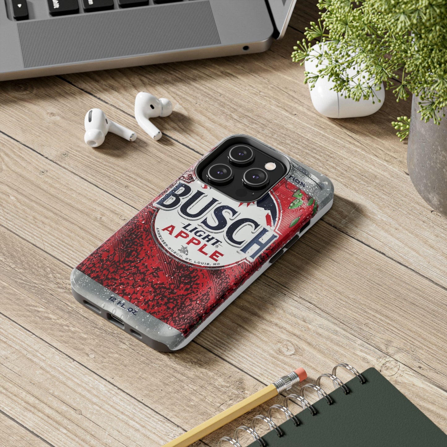 Busch Light Apple Bapple Vibes Phone Case – Funny Apple-Inspired Design, Slim Protective Cover for iPhone & Samsung, Crisp Limited Edition Aesthetic