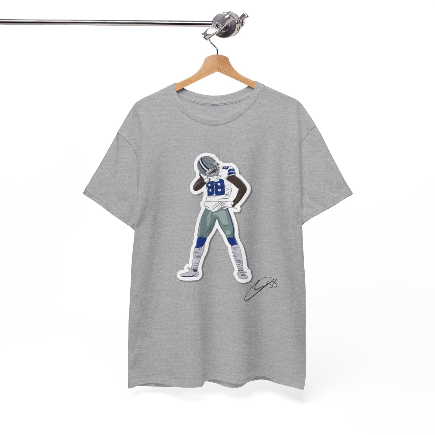 Ceedee Lamb Cartoon Graphic Tee Shirt - NFL Football T-Shirt Fan Apparel