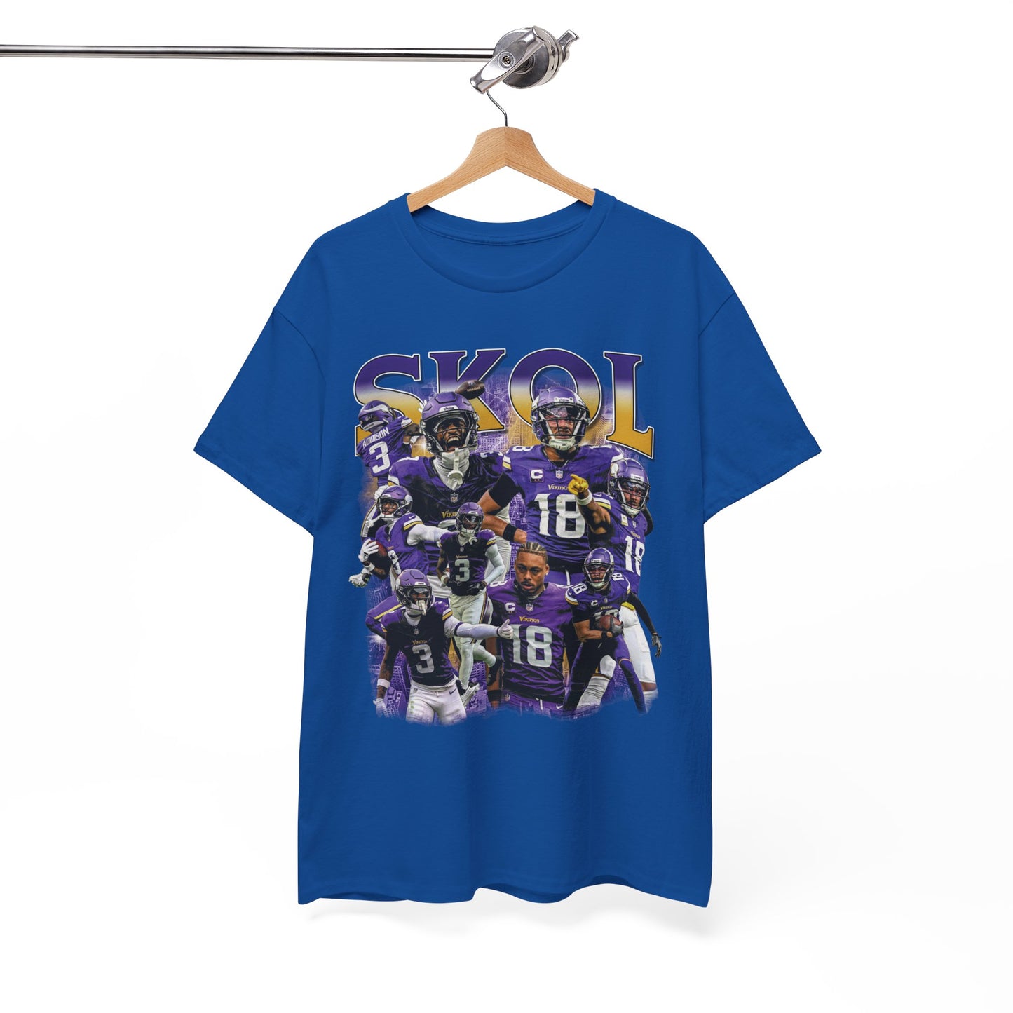 Vintage 90s Graphic Style Justin Jefferson and Jordan Addison T-Shirt - Retro Oversized Sport Tee, Justin Jefferson Shirt, Jordan Addison shirt, Minnesota Vikings Shirt Gift