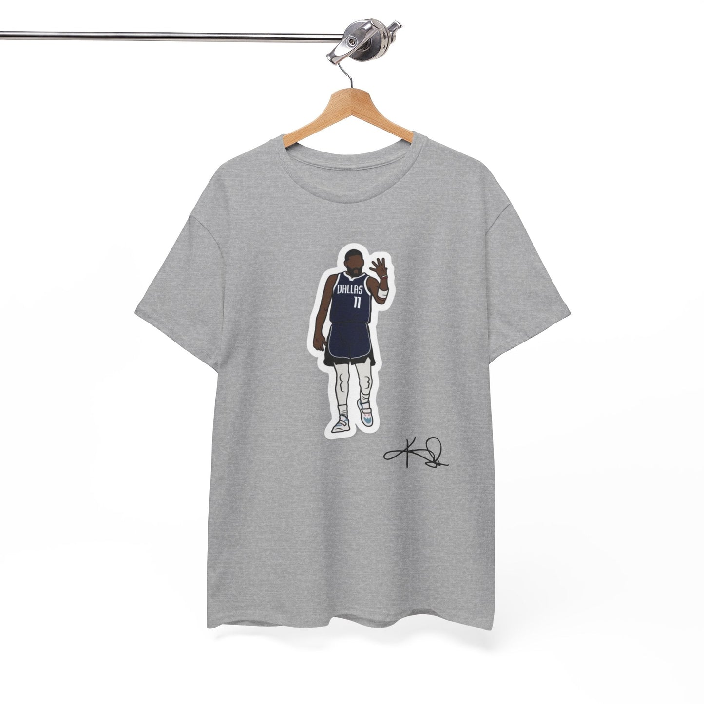 Kyrie Irving t-shirt with an action-packed design