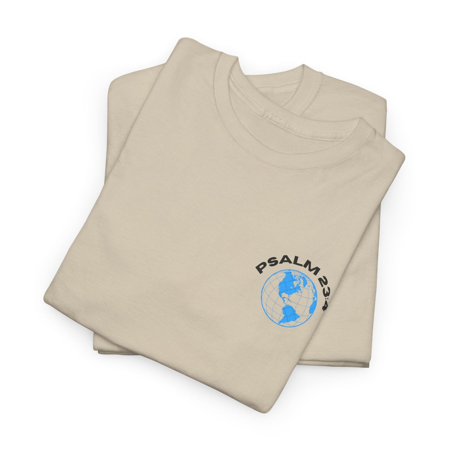 God With Us - Psalm 23:4 Christian T-Shirt Faith-Based Bible Verse Tee for Men and Women