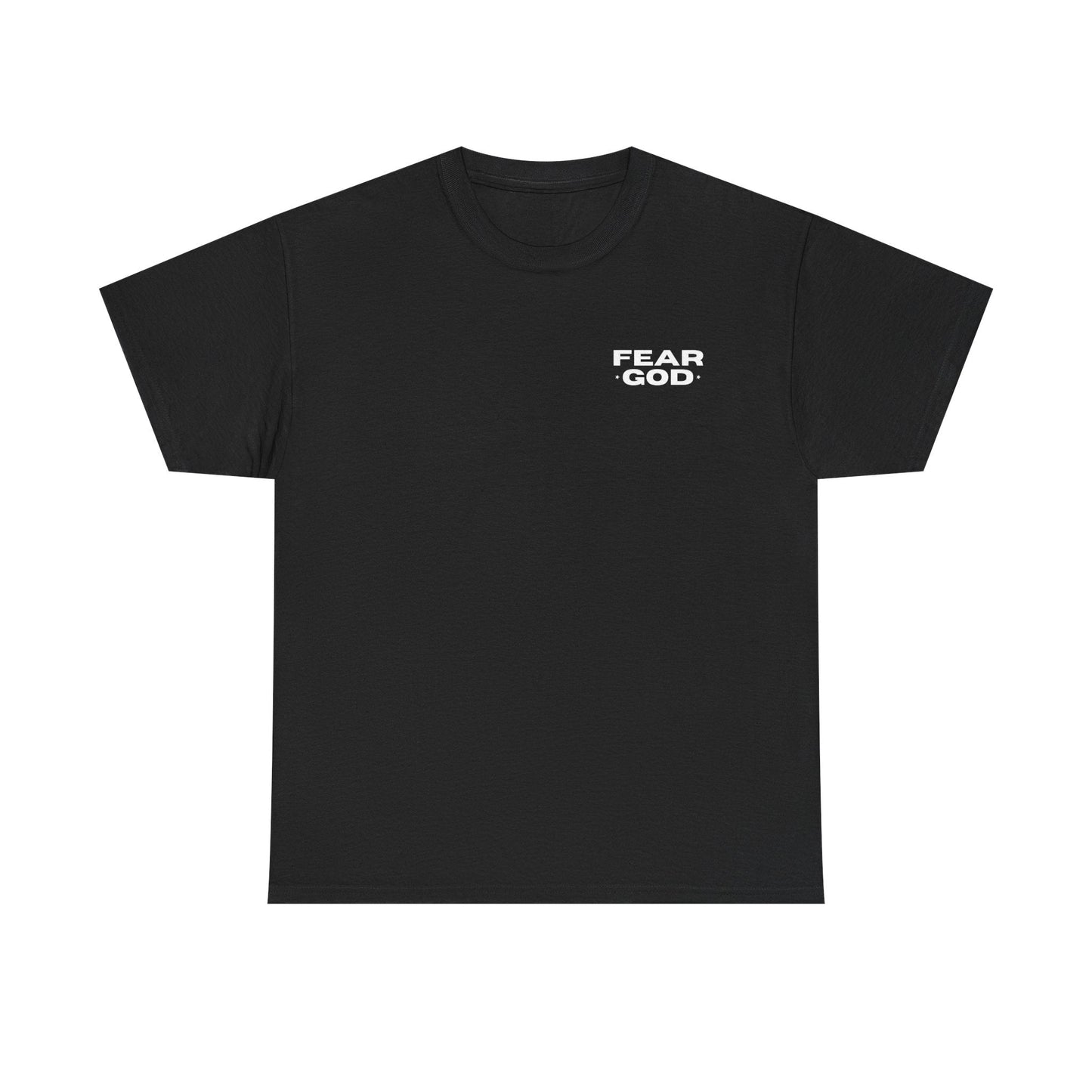 Fear God Tshirt - Christian Apparel with Psalms 128:1 Bible Verse - Inspirational Religious Shirt & Gift Idea for Men And Women