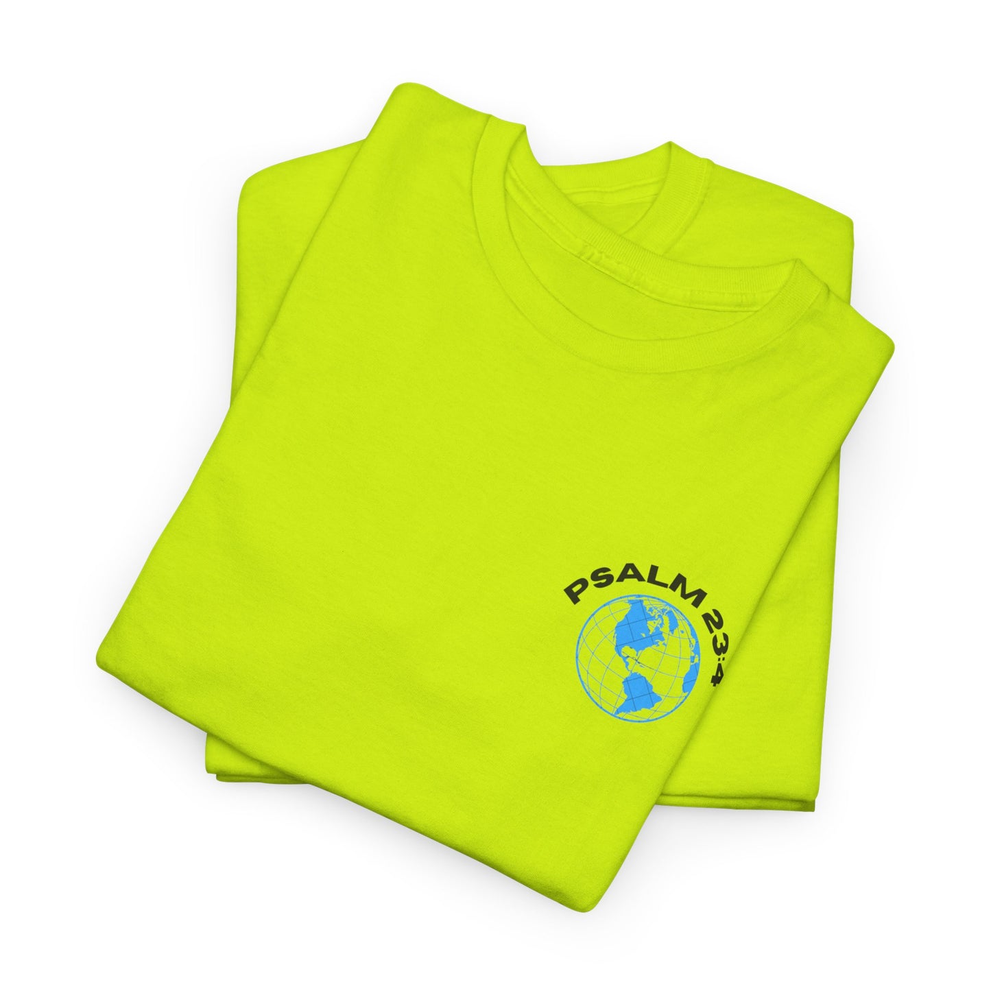 God With Us - Psalm 23:4 Christian T-Shirt Faith-Based Bible Verse Tee for Men and Women