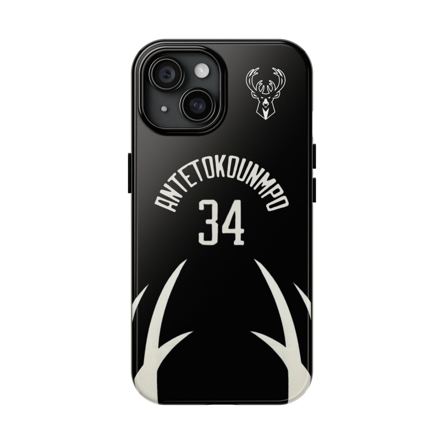 Giannis Antetokounmpo Milwaukee Bucks – Basketball iPhone and Samsung Case Black