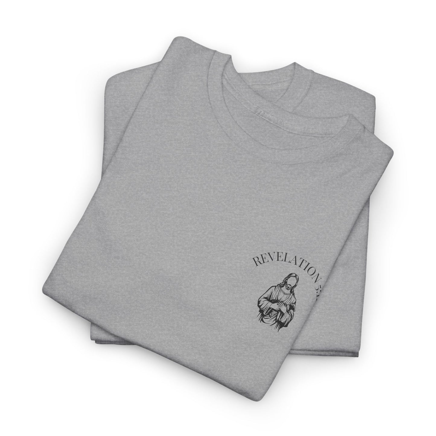 Revelation 5 12 Bible Verse Unisex Faith T-Shirt - Worthy is the Lamb Christian Apparel