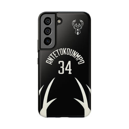 Giannis Antetokounmpo Milwaukee Bucks – Basketball iPhone and Samsung Case Black