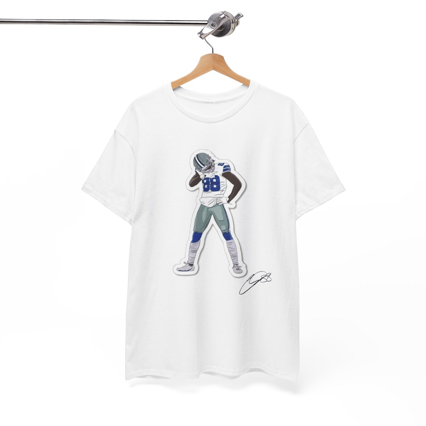 Ceedee Lamb Cartoon Graphic Tee Shirt - NFL Football T-Shirt Fan Apparel