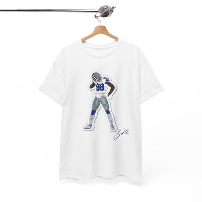 Ceedee Lamb Cartoon Graphic Tee Shirt - NFL Football T-Shirt Fan Apparel