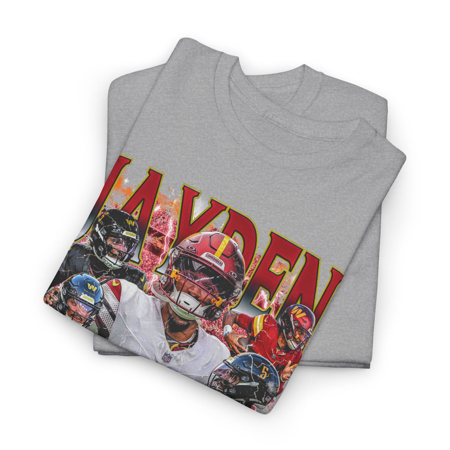 Vintage 90s Graphic Style Jayden Daniels T-Shirt -  Retro Oversized Sport Tee, Jayden Daniels Shirt, Washington Commanders Shirt, Classic American Football Fan Bootleg Gift