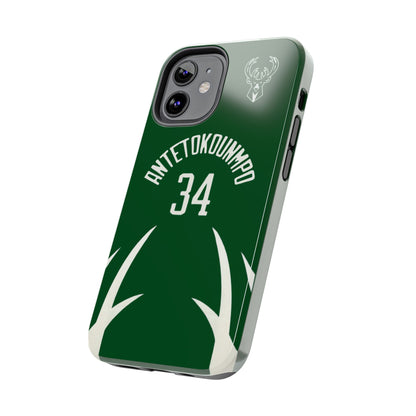 Giannis Antetokounmpo Milwaukee Bucks – Basketball iPhone and Samsung Case Green