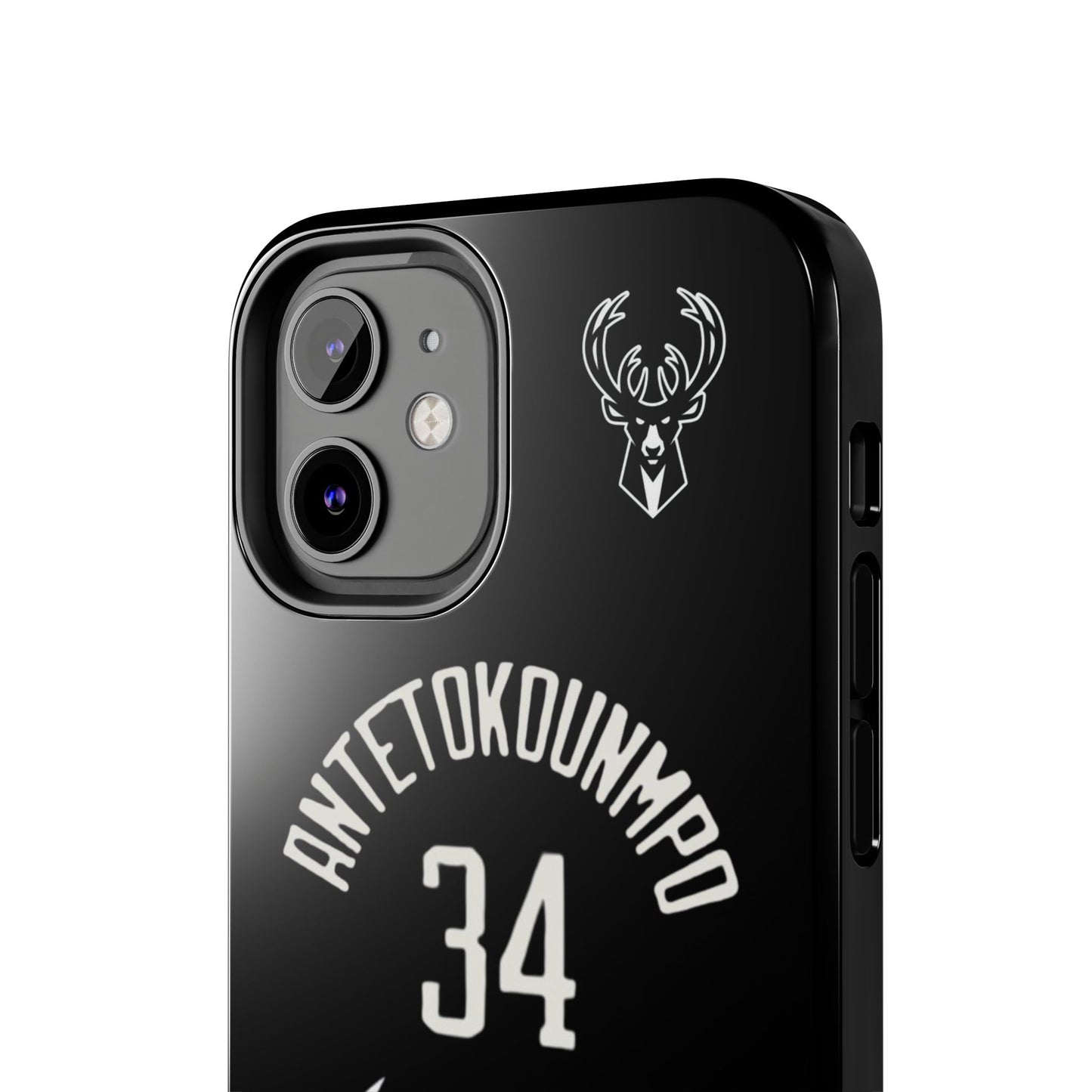 Giannis Antetokounmpo Milwaukee Bucks – Basketball iPhone and Samsung Case Black