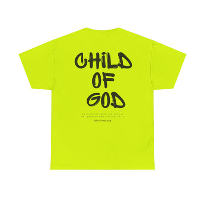 Child of God T-Shirt - Christian Graphic Tee with Galatians 3:26 Bible Verse - Faith-Based Apparel for Men and Women