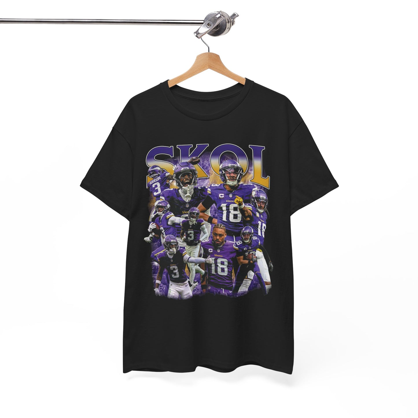 Vintage 90s Graphic Style Justin Jefferson and Jordan Addison T-Shirt -  Retro Oversized Sport Tee, Justin Jefferson Shirt, Jordan Addison shirt, Minnesota Vikings Shirt Gift