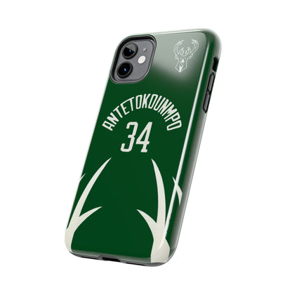 Giannis Antetokounmpo Milwaukee Bucks – Basketball iPhone and Samsung Case Green