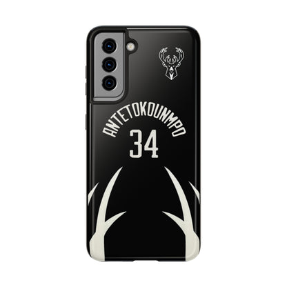 Giannis Antetokounmpo Milwaukee Bucks – Basketball iPhone and Samsung Case Black