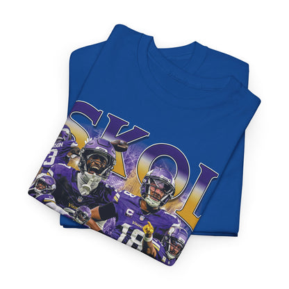 Vintage 90s Graphic Style Justin Jefferson and Jordan Addison T-Shirt -  Retro Oversized Sport Tee, Justin Jefferson Shirt, Jordan Addison shirt, Minnesota Vikings Shirt Gift