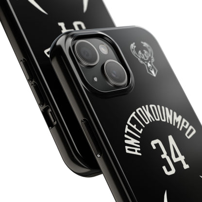Giannis Antetokounmpo Milwaukee Bucks – Basketball iPhone and Samsung Case Black