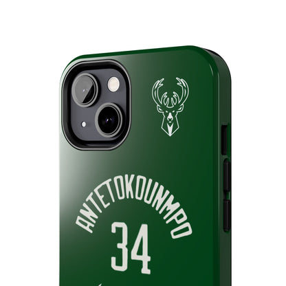 Giannis Antetokounmpo Milwaukee Bucks – Basketball iPhone and Samsung Case Green