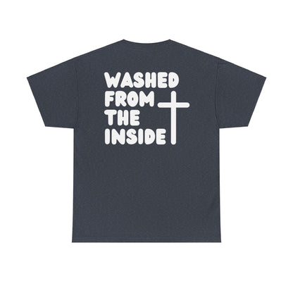 Titus 3 5 Bible Verse Unisex Faith T-Shirt - Washed from the Inside Christian Apparel