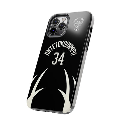 Giannis Antetokounmpo Milwaukee Bucks – Basketball iPhone and Samsung Case Black