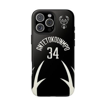 Giannis Antetokounmpo Milwaukee Bucks – Basketball iPhone and Samsung Case Black