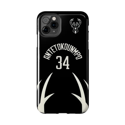 Giannis Antetokounmpo Milwaukee Bucks – Basketball iPhone and Samsung Case Black