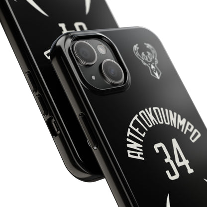 Giannis Antetokounmpo Milwaukee Bucks – Basketball iPhone and Samsung Case Black