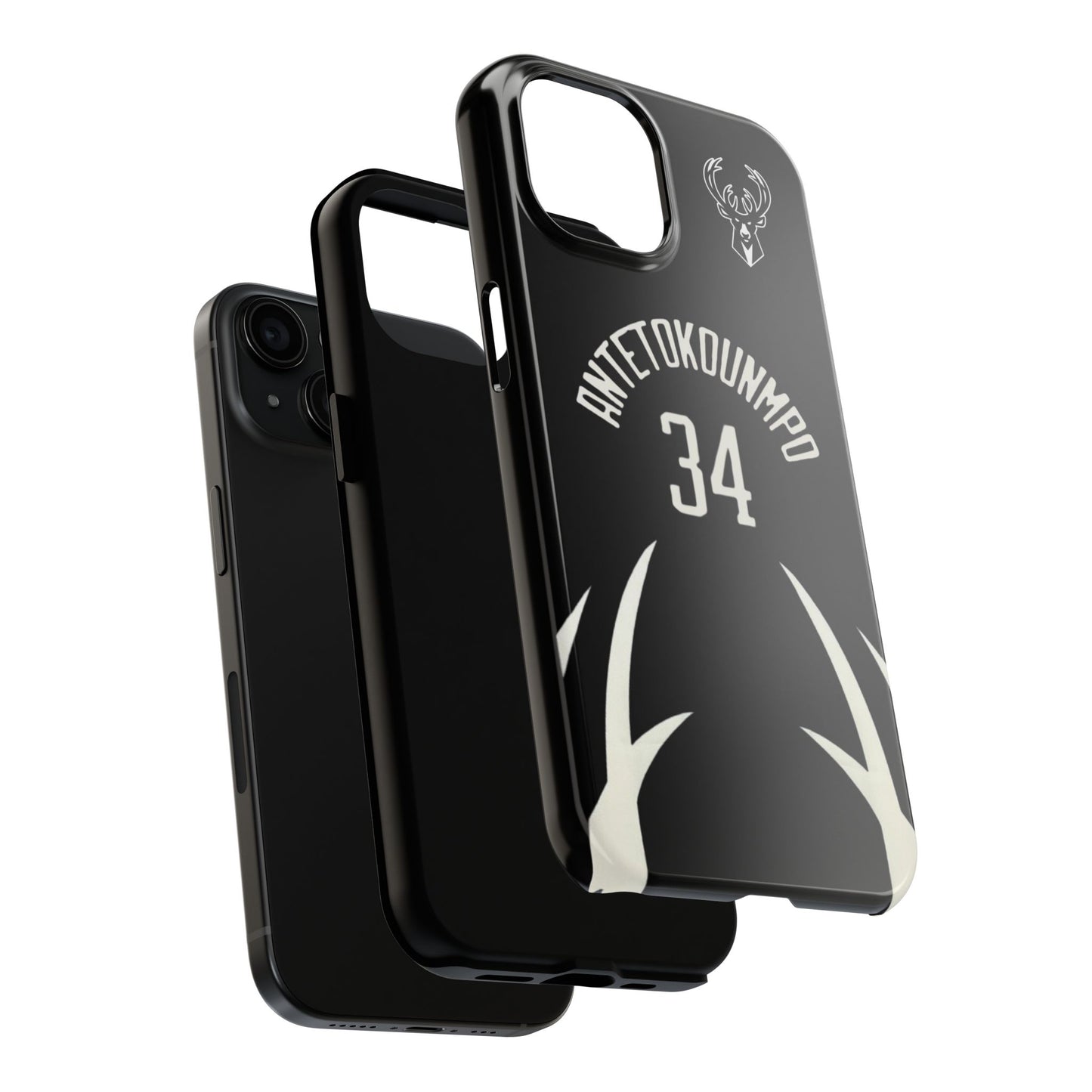 Giannis Antetokounmpo Milwaukee Bucks – Basketball iPhone and Samsung Case Black