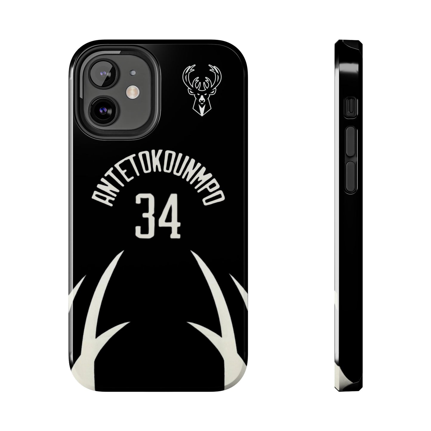Giannis Antetokounmpo Milwaukee Bucks – Basketball iPhone and Samsung Case Black