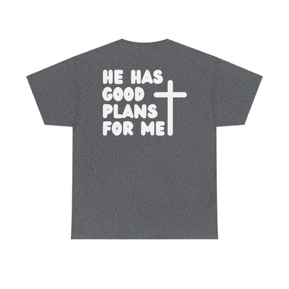 Jeremiah 29 11 Bible Verse Unisex Faith T-Shirt - He Has Good Plans For Me Christian Apparel