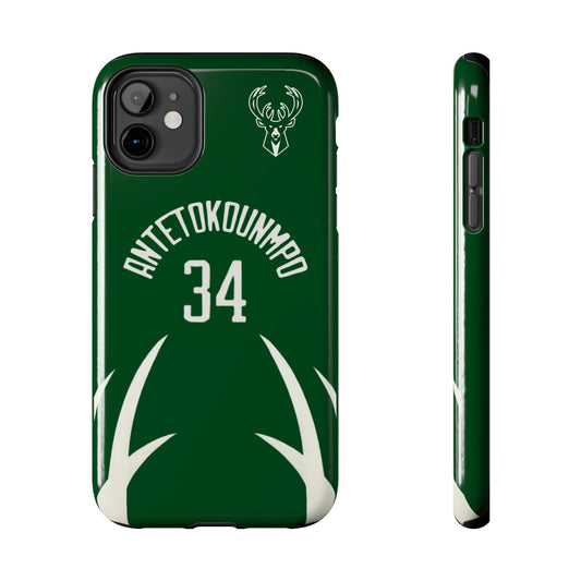 Giannis Antetokounmpo Milwaukee Bucks – Basketball iPhone and Samsung Case Green