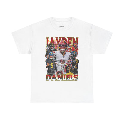 Vintage 90s Graphic Style Jayden Daniels T-Shirt -  Retro Oversized Sport Tee, Jayden Daniels Shirt, Washington Commanders Shirt, Classic American Football Fan Bootleg Gift